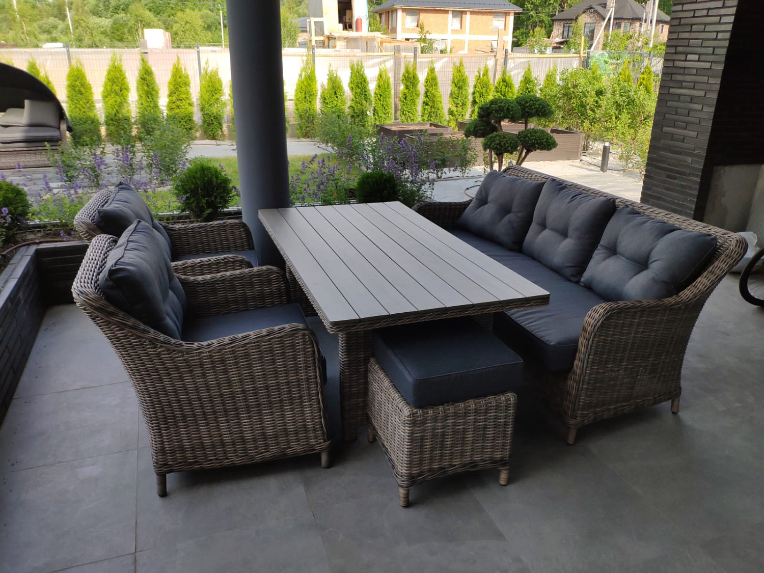 Комплект Сардиния из искусственного ротанга